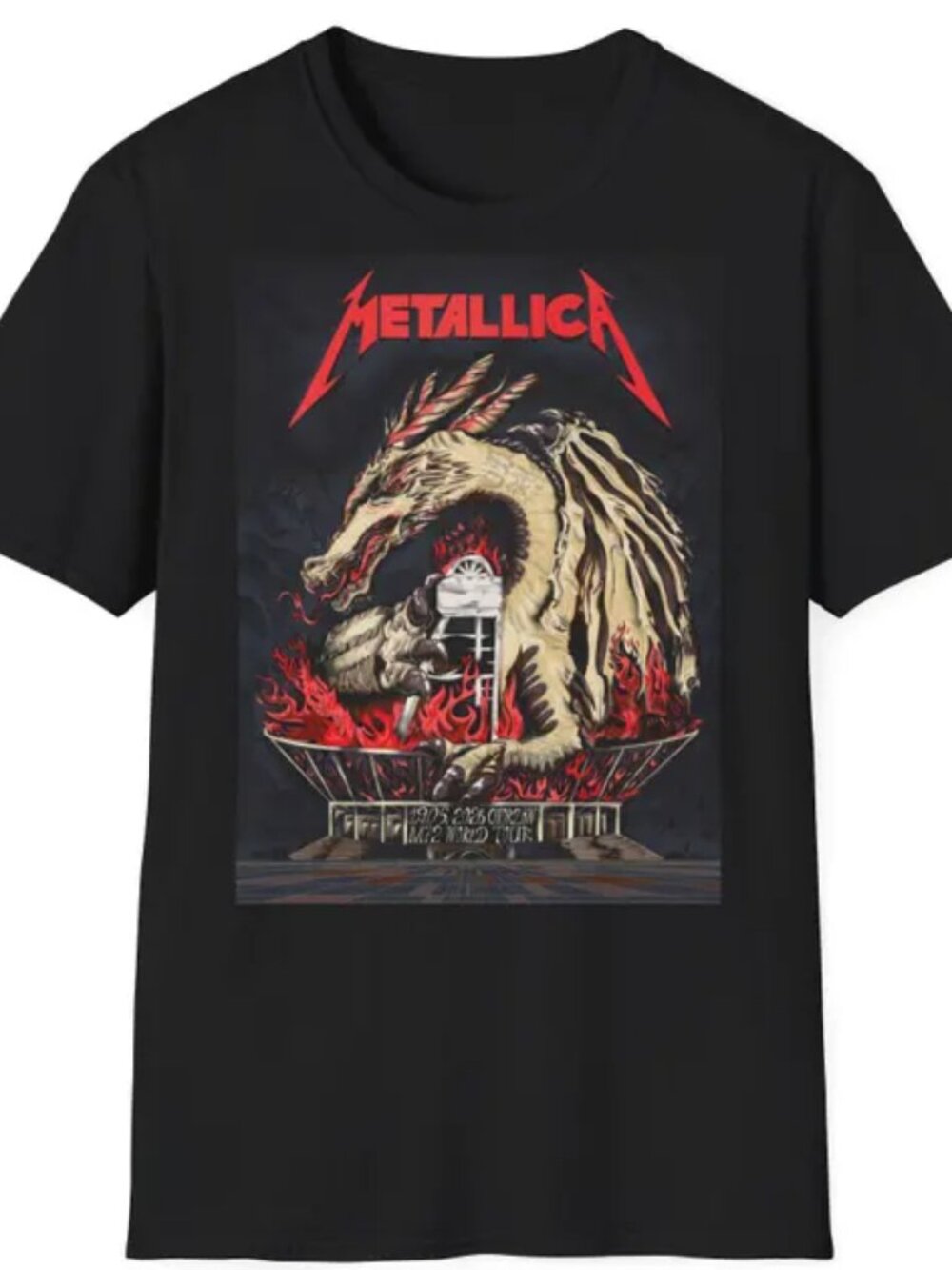 Metallica Chorzow 2026 T shirt - Concert t shirt - Dragon - Stadion Slaski 2026